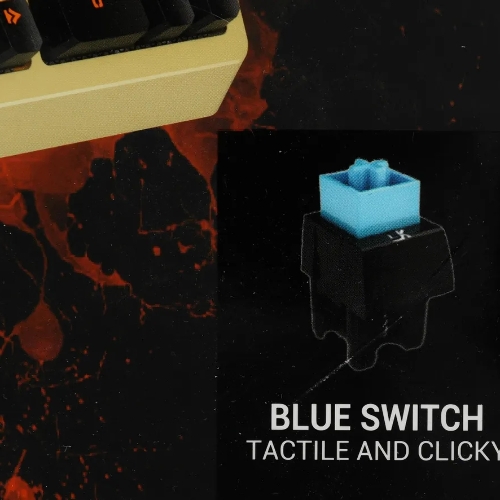 Клавиатура проводная A4Tech Bloody B810RC Punk USB желтый/черный