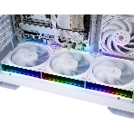 Кулер для корпуса Thermalright TL-M12QRW Reverse (124x120x25mm, 4-pin PWM, ARGB, 47.6CFM, 23.2dBA, 1500RPM, White)