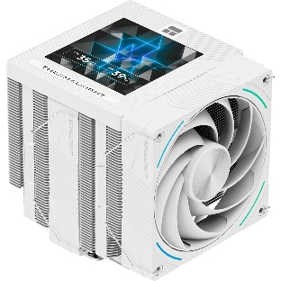 Кулер для процессора Thermalright Phantom Spirit 120 Vision SNOW (4-pin PWM, LED, 160mm, Ni/CU, 7x6mm, ARGB, 2x120mm, 92CFM, 36dBA, 2150RPM, S: 1851, 1700, 1200, 115X, AM5, AM4, white)