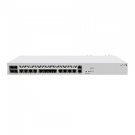Маршрутизатор Mikrotik CCR2116-12G-4S+ Cloud Core Router 2116-12G-4S+ with Amazon Annapurna Labs Alpine v3 AL73400 CPU (16-cores, 2GHz per core), 16Gb RAM, 4xSFP+ cage, 13xGbit LAN, M.2 PCIe slot, RouterOS L6, 1U rackmount case, Dual PSU