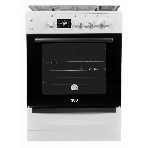 Плита комбинированная MIU 6040 ЕRPDCHK белый, конфорок 4 шт газовых, духовка 65 л, 60 см x 85 см x 60 см