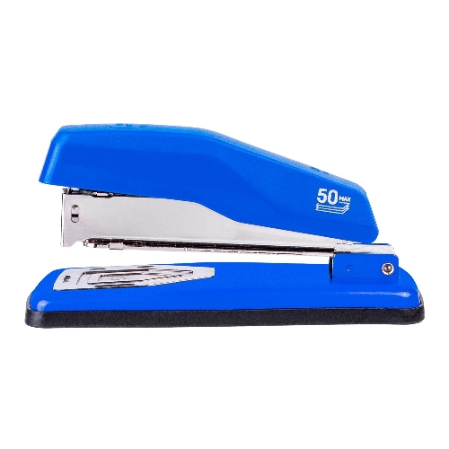 Степлер Deli E0414S/Blue 24/6 26/6 (25 листов) синий, 50 скоб, коробка