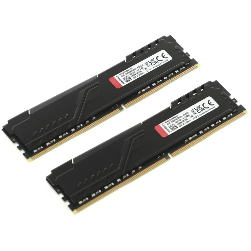 Оперативная память Kingston Fury Beast, DDR4, 64GB (2x32GB), 3200MHz, CL16, DIMM, черный
