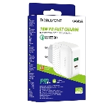Сетевое зарядное устройство BOROFONE BA46A Premium, один порт USB, один порт Type-C, PD, 18W, 5V, 3.0A, белый