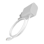 Сетевое зарядное устройство Maxvi CHL-240L Lightning 2.4A, литой кабель 1.2м, белый