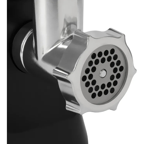 Мясорубка электрическая Vitek VT-MG3600 черный, 1800 Вт, 1.6 кг/мин, реверс, защита от перегрузки, насадки - 4