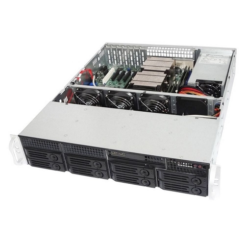 Корпус Ablecom CS-R25-37P, 2U, чёрный, 3 x 80 мм