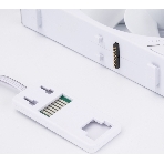 Кулер для корпуса Thermalright TL-M12QRW Reverse (124x120x25mm, 4-pin PWM, ARGB, 47.6CFM, 23.2dBA, 1500RPM, White)