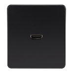 Розетка Kranz ROUND HDMI с/у оникс