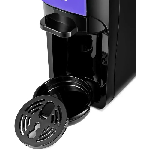 Кофемашина Kitfort КТ-7105-1 1450Вт черный/фиолетовый