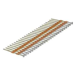 Гвозди Denzel для пнев. нейлера (оцинк.), длина - 65 мм, диам. - 2,9 мм, 2000 шт.