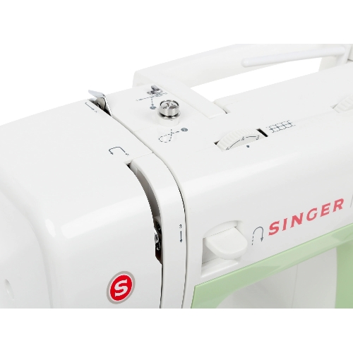 Швейная машина Singer Simple 3229 белый, электромеханическая, вертикальный качающийся, 29 операций, петля полуавтомат