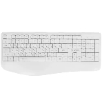 Комплект клавиатура+мышь Qumo Space K57/M75 беспроводной, USB, 1200 DPI, белый