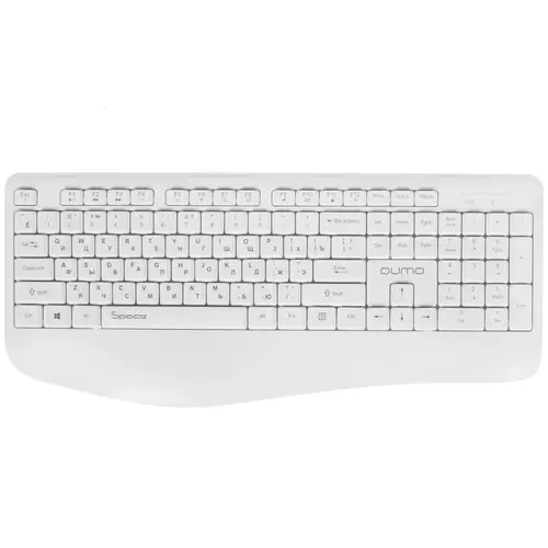 Комплект клавиатура+мышь Qumo Space K57/M75 беспроводной, USB, 1200 DPI, белый