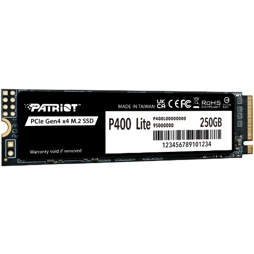 Накопитель SSD M.2 2280 PCIE 250Gb P400 Lite PATRIOT P400LP250GM28H