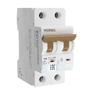 Автоматический выключатель Werkel 2P 20A C 6 кА W902P206