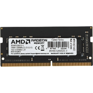 Оперативная память AMD Radeon R9, DDR4, 8Gb (1x8Gb), 3200MHz, CL22, SO-DIMM, OEM