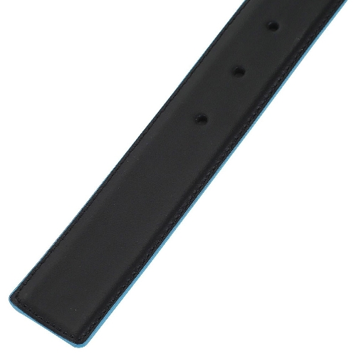Ремень мужской Piquadro Blue Square CU2619B2/NBLU2, черный/темно-синий, натур.кожа