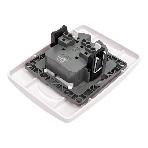 Розетка ЭРА 2X2P, 16A-250В, IP20, белый (10/100/1600)