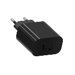 Сетевое зарядное устройство Maxvi CHL-602PD 30W, 6A, QC 3.0, 1xUSB-A, 1xUSB-C, черный