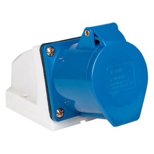 Розетка стационарная наружная 123 2Р+РЕ 32А 220 В IP44 PROxima EKF ps-123-32-220-PRO