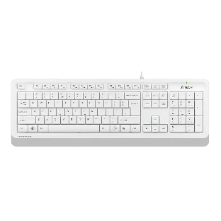 Клавиатура проводная A4Tech Fstyler FK10, USB, белый/серый