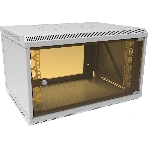 Шкаф коммутационный Suprlan (05-1063) настенный 6U 600x450 мм пер. дв. стекл направл. под закл. гайки 70 кг RAL 7035 385 мм 15.7 кг 360 мм