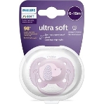 Пустышка Philips Avent ultra soft, собачка, 6-18 мес., 1 шт.