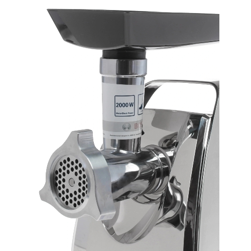 Мясорубка электрическая Bosch MFW67440 черный, 2000 Вт, 3.5 кг/мин, реверс, защита от перегрузки, насадки - 4