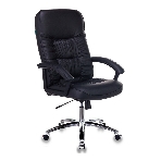 Кресло Бюрократ T-9908AXSN-AB черный, кожа