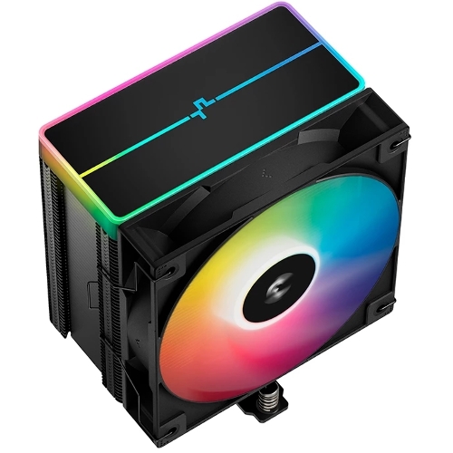 Кулер для процессора DEEPCOOL AG500 BK ARGb V2 черный 120мм алюминий+медь 1900rpm 29.4db 40pin 240W 160мм