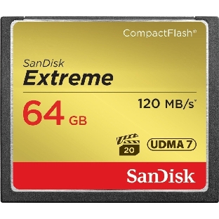 Флеш карта CF 64Gb SanDisk Extreme 120Mb/s