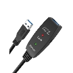 Кабель-адаптер USB3.0-repeater, удлинительный активный Am-->Af 15м QUST/qust