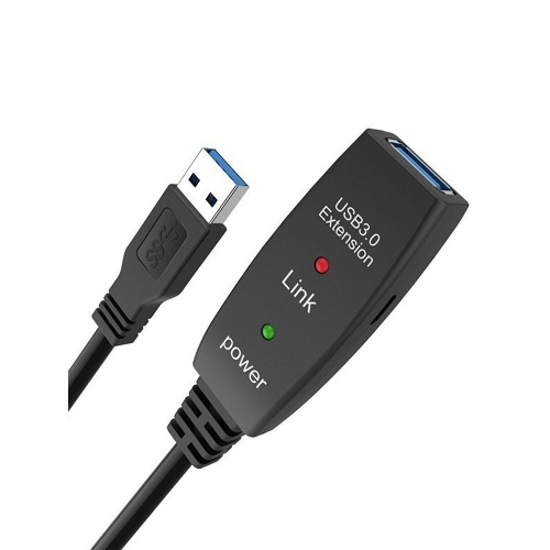 Кабель-адаптер USB3.0-repeater, удлинительный активный Am-->Af 15м QUST/qust