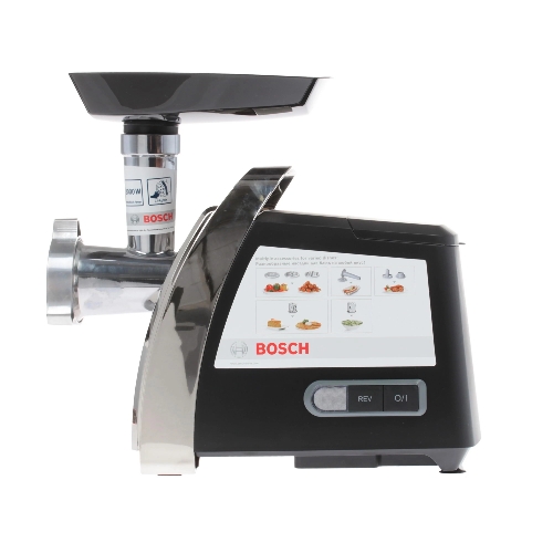 Мясорубка электрическая Bosch MFW67440 черный, 2000 Вт, 3.5 кг/мин, реверс, защита от перегрузки, насадки - 4