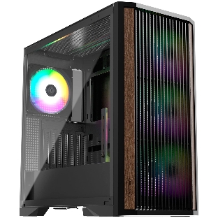 Компьютерный корпус без блока питания Case Raijintek AGOS MAX-MS4, Midi-Tower, TG, 4x140мм ARGB, 2xUSB 3.0 + 1xUSB Type-C, E-ATX, ATX, mATX, mITX черный