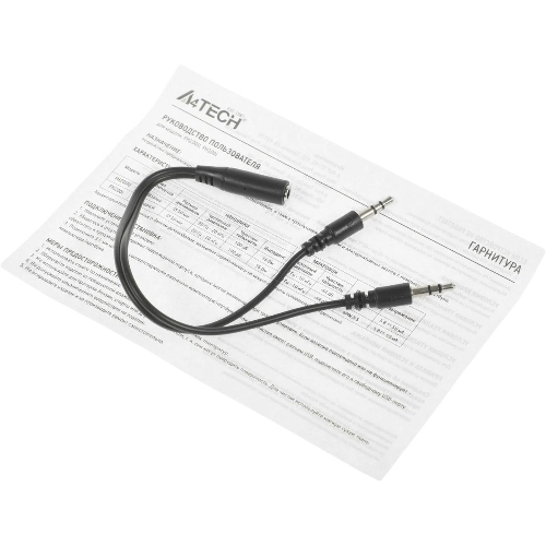Гарнитура A4Tech Fstyler FH200i серый, проводная