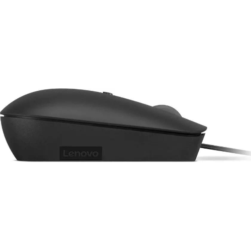 Мышь проводная Lenovo 400 черный, 2400 dpi, USB-C, кнопки - 4