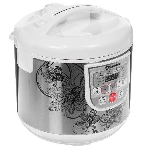 Мультиварка Sakura SA-7753W 5 л, 800 Вт, функция 