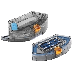 Робот-пылесос BBK BV3504 темный океан, 2600 мАч Li-Ion, уборка комбинированная, пылесборник контейнер 0.6 л