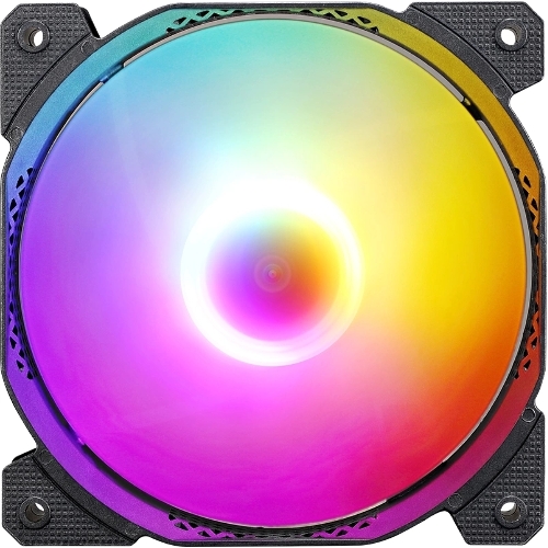 Вентилятор для корпуса Aerocool/Formula Cosmic 12BK FR RGb черный, 120 мм, 1100 об/мин, 22.3 дБ, 4 pin