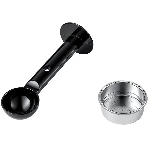 Кофемашина Kitfort КТ-7105-1 1450Вт черный/фиолетовый