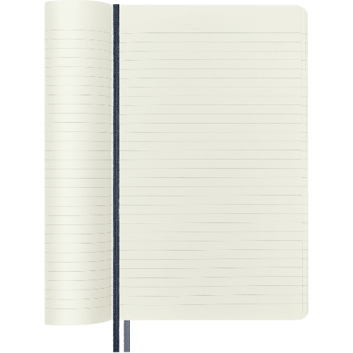 Блокнот Moleskine CLASSIC SOFT EXPENDED QP616EXPB20 Large 130х210 мм, 400 страниц, линейка, мягкая обложка, синий сапфир
