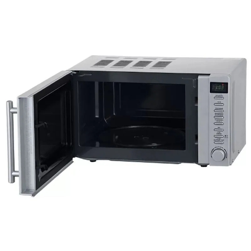 Микроволновая печь BBK 20MWS-721T/BS-M серебристый, 20 л, 700 Вт, переключатели - кнопки, поворотный механизм