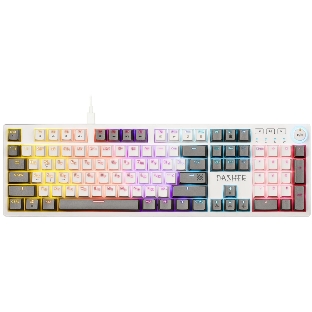 Клавиатура Defender Dasher GK-472 проводная, USB Type-A, белый/серый