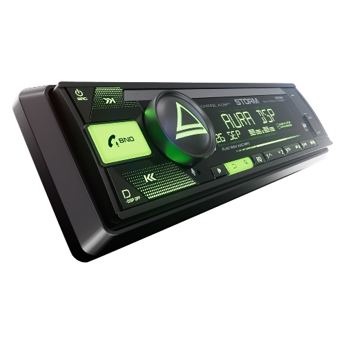 Автомагнитола AURA STORM-866DSP, 1 DIN, Bluetooth, USB Type-A, AUX, пульт ДУ