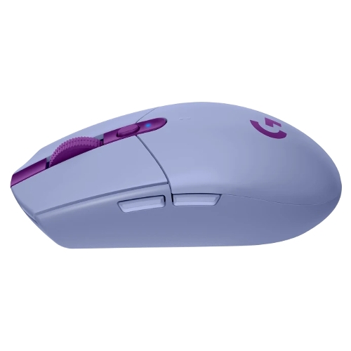 Мышь беспроводная Logitech G304 Lightspeed фиолетовый, 12000 dpi, радиоканал, USB, кнопки - 6