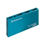 USB-концентраторы Defender Septima Slim, USB 2.0, USB 7 портов, блок питания/USB