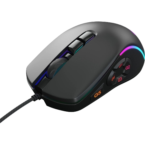 Мышь проводная GMNG XM003 черный, 32000 dpi, USB, кнопки - 10