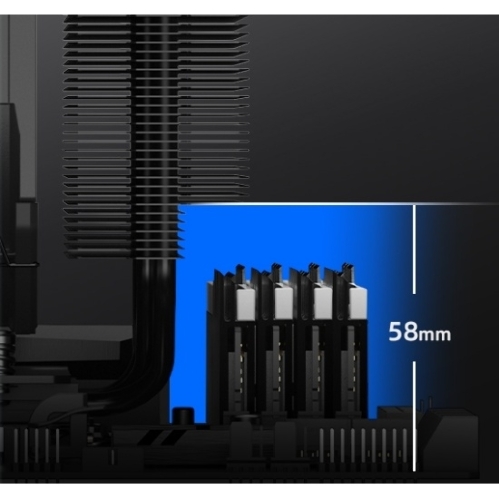 Устройство охлаждения(кулер) ID-Cooling Frozn A720 черный 140мм алюминий+медь 2000rpm 33.5db 4-pin 300W 163мм